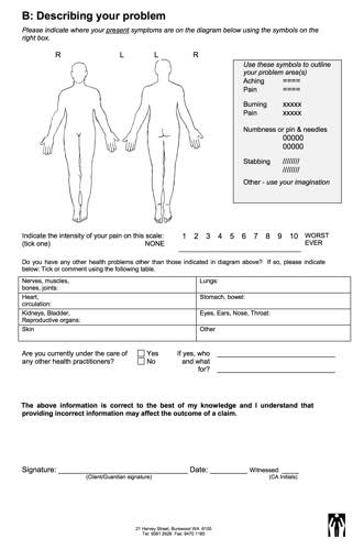 work related form
